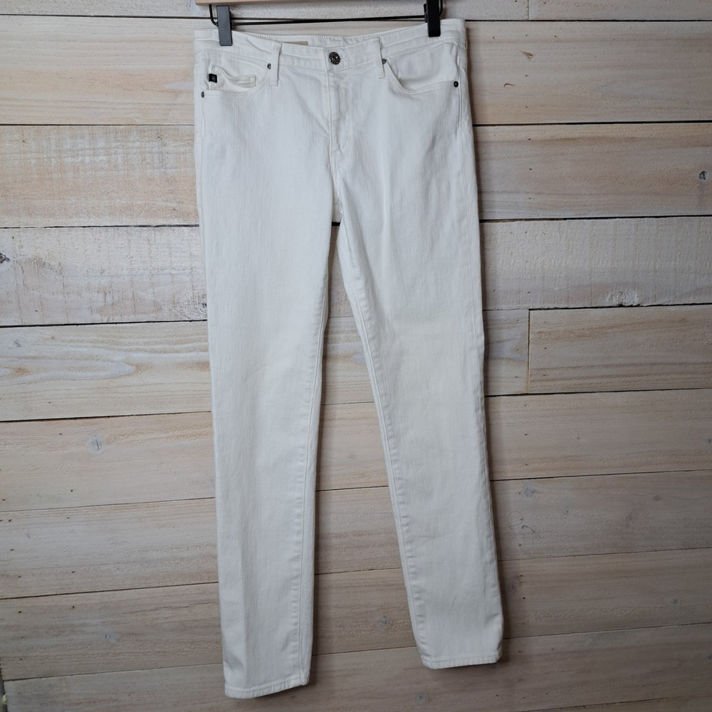 Clean Girl Adriano Goldschmied Womens 27R The Prima Cigarette White Mid Rise